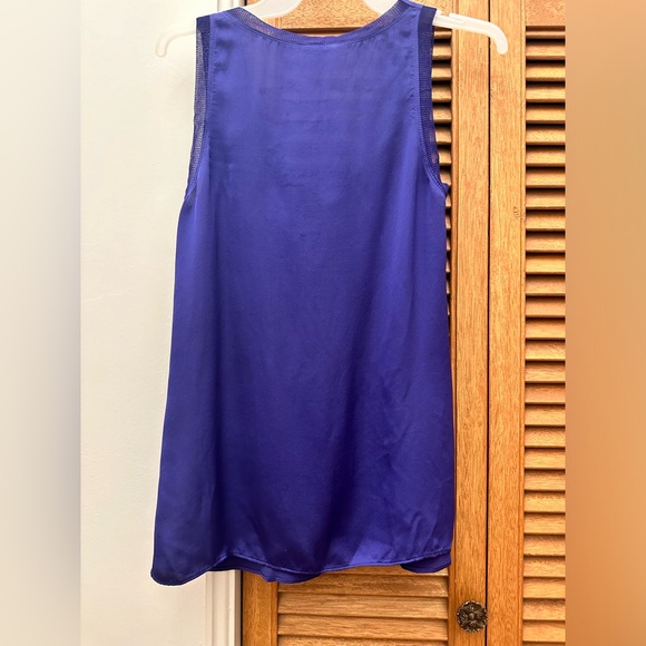 Theory XS Purple 100% Silk Cowl Neck Camisole - Picture 8 of 11